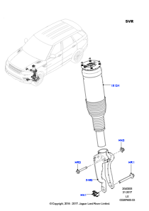 05C Federbeine/Vorderfedern L494 RANGE ROVER SPORT 2014 - 2022 (L494),SVR-Version