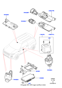 05E Kameraausrüstung L538 RANGE ROVER EVOQUE 2012 - 2018 (L538),Hergestellt in Werk Changsu (China)