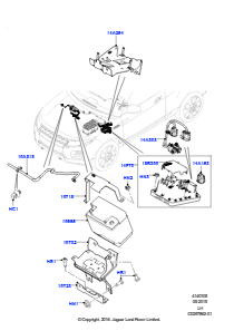 05C Batterie u. Befestigungsteile L538 RANGE ROVER EVOQUE 2012 - 2018 (L538),Hergestellt in Werk Changsu (China)