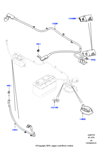 10E Batteriekabel u. Horn L538 RANGE ROVER EVOQUE 2012 - 2018 (L538),Hergestellt in Werk Changsu (China)