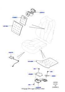 20F Polster, Verkl. & Heiz. - Vorders. L538 RANGE ROVER EVOQUE 2012 - 2018 (L538),Hergestellt in Werk Changsu (China)
