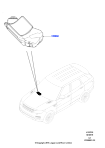 05 Projektionsdisplaymodul L494 RANGE ROVER SPORT 2014 - 2022 (L494),Display - Dachhimmel