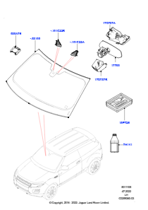 05C Windschutzscheibe/Innenspiegel L538 RANGE ROVER EVOQUE 2012 - 2018 (L538),Werk Halewood