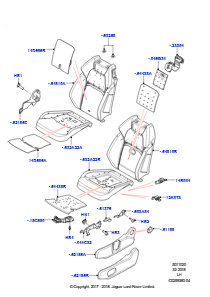20B Polster, Verkl. & Heiz. - Vorders. L538 RANGE ROVER EVOQUE 2012 - 2018 (L538),Werk Halewood