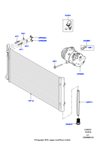 10C Kondensator/Kompr. - Klimaanl. L538 RANGE ROVER EVOQUE 2012 - 2018 (L538),Werk Halewood