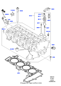 15AA Zylinderkopf L538 RANGE ROVER EVOQUE 2012 - 2018 (L538),Werk Halewood