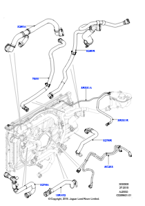 05AA Leitungen u. Schläuche - Kühlsystem L538 RANGE ROVER EVOQUE 2012 - 2018 (L538),Werk Halewood