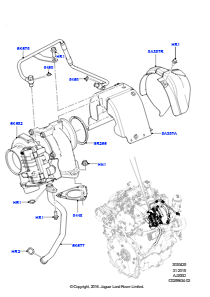 25AA Turbolader L538 RANGE ROVER EVOQUE 2012 - 2018 (L538),Werk Halewood