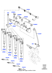 05AA Einspritzventile und Leitungen L550 DISCOVERY SPORT 2015 > (L550),Werk Halewood