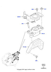 10F Getriebelager L538 RANGE ROVER EVOQUE 2012 - 2018 (L538),Werk Halewood