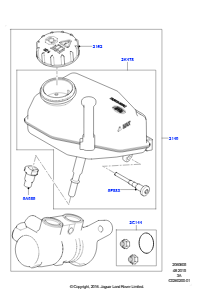 05B Hauptzylinder Bremsanlage L550 DISCOVERY SPORT 2015 > (L550),Hergestellt in Werk Changsu (China)