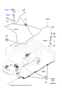 17AB Bremsleitungen hinten L550 DISCOVERY SPORT 2015 > (L550),Hergestellt in Werk Changsu (China)