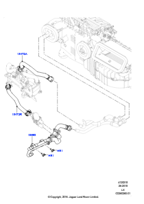15BC Heizungsschläuche L494 RANGE ROVER SPORT 2014 - 2022 (L494),2,0 l 16V TIVCT T/C 240 PS Benzin
