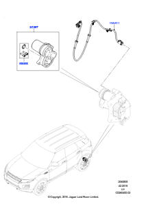 05B Handbremse L538 RANGE ROVER EVOQUE 2012 - 2018 (L538),Werk Halewood