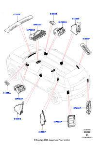 05AB Belüft.-/Frischluftdüsen u. -führ. L550 DISCOVERY SPORT 2015 > (L550),Hergestellt in Werk Changsu (China)