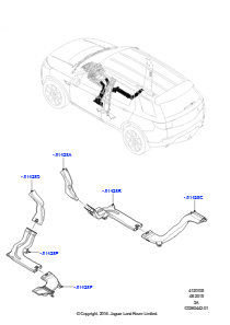 05CC Belüft.-/Frischluftdüsen u. -führ. L550 DISCOVERY SPORT 2015 > (L550),Hergestellt in Werk Changsu (China)