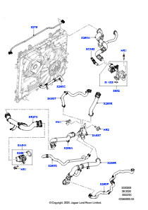 05J Leitungen u. Schläuche - Kühlsystem L462 DISCOVERY 5 2017 > (L462),Ohne Kurbelgehäuse-Drucksensor