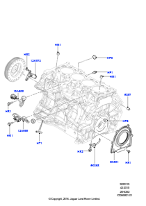 10C Zyl.block/Verschlußstopfen/Deckel L538 RANGE ROVER EVOQUE 2012 - 2018 (L538),Hergestellt in Werk Changsu (China)