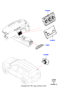 05B Bedieneinheit - Heizung/Klimaanlage L550 DISCOVERY SPORT 2015 > (L550),Hergestellt in Werk Changsu (China)