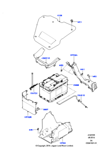 05B Batterie u. Befestigungsteile L550 DISCOVERY SPORT 2015 > (L550),Hergestellt in Werk Changsu (China)