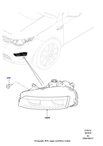 10B Nebelscheinwerfer L550 DISCOVERY SPORT 2015 > (L550),Hergestellt in Werk Changsu (China)