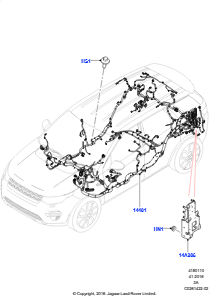 10CB Kabelstrang - Motor u. Spritzwand L550 DISCOVERY SPORT 2015 > (L550),Hergestellt in Werk Changsu (China)