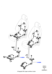14AD Kabelstrang - Sitz L550 DISCOVERY SPORT 2015 > (L550),Hergestellt in Werk Changsu (China)