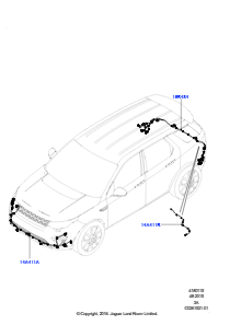 15AG Kabelstrang - Karosserie u. Heck L550 DISCOVERY SPORT 2015 > (L550),Hergestellt in Werk Changsu (China)