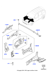 05E Front-, Stehbleche u. Längsträger L550 DISCOVERY SPORT 2015 > (L550),Hergestellt in Werk Changsu (China)