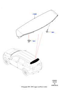 15B Spoiler und zugehörige Teile L550 DISCOVERY SPORT 2015 > (L550),Hergestellt in Werk Changsu (China)