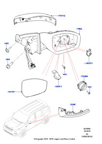 05B Außenspiegel L550 DISCOVERY SPORT 2015 > (L550),Hergestellt in Werk Changsu (China)