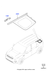 20B Seitenfenster L550 DISCOVERY SPORT 2015 > (L550),Hergestellt in Werk Changsu (China)