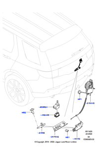 20B Betät.-mech. - Schloss - KD/Heckkl. L550 DISCOVERY SPORT 2015 > (L550),Hergestellt in Werk Changsu (China)