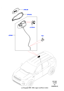 30C Klappe - Einfüllstutzen u. Betät. L550 DISCOVERY SPORT 2015 > (L550),Hergestellt in Werk Changsu (China)
