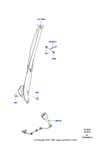 05B Sicherheitsgurte vorn L550 DISCOVERY SPORT 2015 > (L550),Hergestellt in Werk Changsu (China)