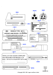 10A Etiketten L462 DISCOVERY 5 2017 > (L462)