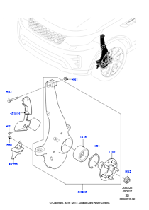 25A Schwenklager vorn u. Radnabe L462 DISCOVERY 5 2017 > (L462)