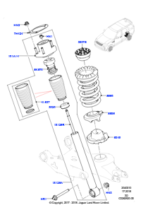 10A Hinterfedern/Stoßdämpfer L462 DISCOVERY 5 2017 > (L462),Mit Standard-Schraubenfederaufh.