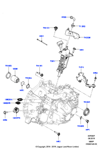 07C Schaltgetriebe - äußere Bauteile L538 RANGE ROVER EVOQUE 2012 - 2018 (L538),Werk Halewood