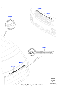 05C Schriftzüge L405 RANGE ROVER 2013 - 2022,Limitiertes Paket