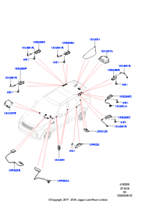 05A Antenne L462 DISCOVERY 5 2017 > (L462)