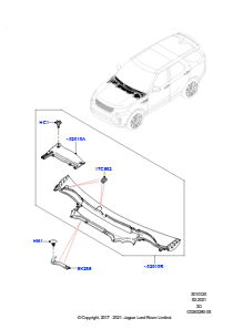 20A Windlaufoberteil und Anbauteile L462 DISCOVERY 5 2017 > (L462)