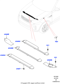 25A Motorraum - Abdeckungen L462 DISCOVERY 5 2017 > (L462)