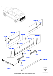 35B Laderaumverkleidung L462 DISCOVERY 5 2017 > (L462),Innere Heckklappe - elektrisch