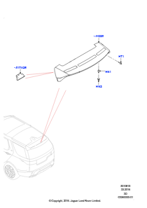 15A Spoiler und zugehörige Teile L462 DISCOVERY 5 2017 > (L462)