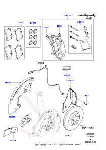 05K Bremsscheiben/Bremssättel vorn L405 RANGE ROVER 2013 - 2022,Limitiertes Paket