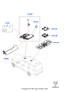 20A Dachkonsole L462 DISCOVERY 5 2017 > (L462)