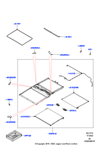 10A Schiebedachmech. u. -betätigung L462 DISCOVERY 5 2017 > (L462),Cabrio-vorn und hinten Panoramadach