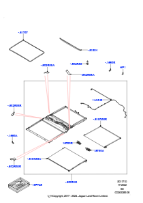 10A Schiebedachmech. u. -betätigung L462 DISCOVERY 5 2017 > (L462),Cabrio-vorn und hinten Panoramadach