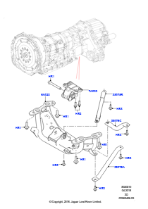 10A Getriebelager L462 DISCOVERY 5 2017 > (L462),2.0L I4 DSL MID DOHC AJ200